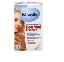 Viên uống hỗ trợ giảm rụng tóc kích thích mọc tóc Mivolis Haar Vital