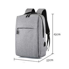 Balo Unisex Thời Trang Kèm Cổng Sạc USB Tiện Dụng - Chất Liệu Polyester Nhẹ, Dùng Đi Làm, Du Lịch, Học Tập