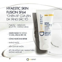 Kem Chống Nắng Hyaestic SF64 SPF50+ - Bảo Vệ Da khỏi Tia UVA/UVB, Chống Ô Nhiễm, Cấp Ẩm, Dung Tích 50ml