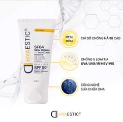 Kem Chống Nắng Hyaestic SF64 SPF50+ - Bảo Vệ Da khỏi Tia UVA/UVB, Chống Ô Nhiễm, Cấp Ẩm, Dung Tích 50ml
