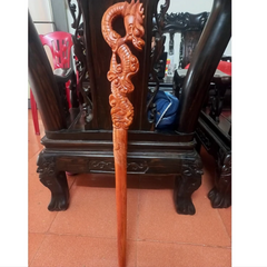 Gậy batoong gỗ hương đầu rồng 1 nguyên khối