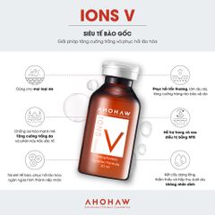 Tế bào gốc dưỡng trắng và phục hồi da chuyên sâu Ahohwa Ion V Solution