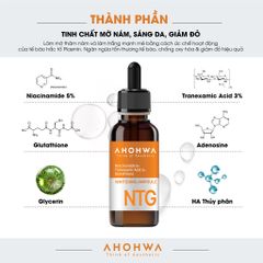 Tinh Chất Dưỡng Trắng Mờ Thâm Nám Ahohwa Whitening Ampoule 30ml - Serum Làm Sáng Da Chuyên Sâu Từ Hàn Quốc