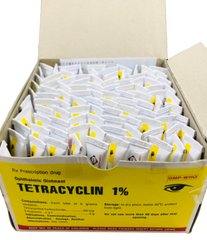 Mỡ tra mắt Tetracyclin 1% - Tuýp 5g (Hộp 100 Tuýp)