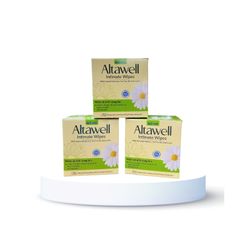 Khăn Vệ Sinh Vùng Kín Altawell - Hộp 20 Gói, Thiết Kế Nhỏ Gọn, Kháng Khuẩn, Tự Nhiên Dành Cho Phụ Nữ, Sạch Thơm Hàng Ngày
