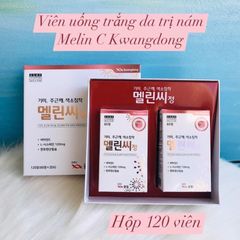 Viên Uống Mờ Nám Tàn Nhang Melin-C Kwangdong Hàn Quốc - Hỗ Trợ Trắng Da, Giảm Sạm Đen, Cân Bằng Sắc Tố, Hộp 120 Viên