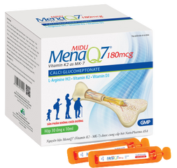 Midu MenaQ7 180mcg - Bổ Sung Canxi Hữu Cơ Tăng Chiều Cao Cho Trẻ Em Và Phụ Nữ Mang Thai - Vitamin D3 K2 Ổn Định Xương