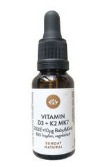 [Đức] Vitamin D3 K2 MK7 Sunday Natural 20ml (600 giọt)