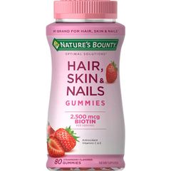 ( Date 02/2024) Kẹo dẻo Hair, Skin and Nails Gummies 80 viên của Mỹ