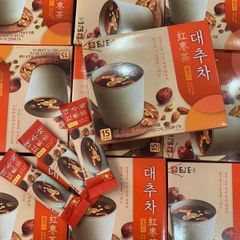 Trà Táo Đỏ Damtuh Hàn Quốc Hộp 50 Gói x 15g - Nước Uống Dinh Dưỡng Giúp An Thần và Làm Đẹp Da tại Nhà