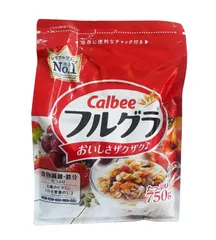 Ngũ cốc Calbee 750g Nhật Bản - trái cây hỗn hợp- Màu đỏ