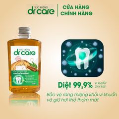 Nước Súc Miệng Dr Care Từ Thiên Nhiên 500ml - Hỗ Trợ Ngăn Ngừa Sâu Răng, Viêm Lợi, Hơi Thở Thơm Mát, Chai 500ml Việt Nam