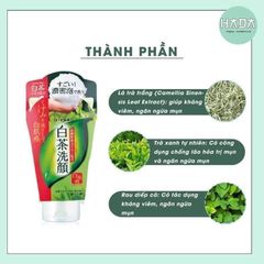 Sữa Rửa Mặt Trà Xanh ROHTO Shirochasou 120g - Dưỡng Sạch Da, Ngăn Ngừa Mụn, Giúp Da Tươi Sáng, Hương Trà Xanh Thư Giãn