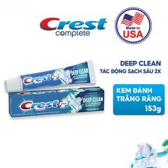 Kem đánh răng Crest Complete Plus Deep Clean làm sạch gấp 2 lần