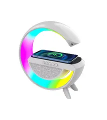 Loa Chữ G Bluetooth Kèm Sạc Không Dây ,Đèn Ngủ Sang Trọng