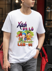Áo Thun Đồng Phục Đi Phượt - Áo Team Du Lịch Xách Balo Lên Và Đi Cotton Tici Chất Lượng Cao THT8