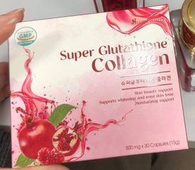 Super Collagen SaeJin White Viên Uống Giúp Da Trắng Hồng