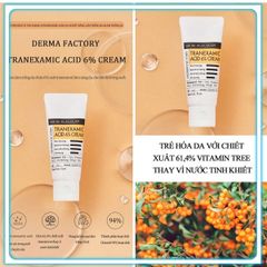 Kem Dưỡng Trắng Da, Hỗ Trợ Giảm Thâm Nám Derma Factory Tran.exa 6% Cream 30ml