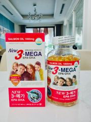 Dầu Cá Omega 3 Hàn Quốc 300 Viên - Bổ Sung DHA EPA 1000mg Tốt Cho Mắt, Tim Mạch & Sức Khỏe Gia Đình