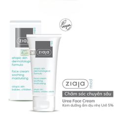 Kem Dưỡng Ẩm Da Mặt Dịu Nhẹ 5% Urê Ziaja Giảm Thô Ráp Nứt Nẻ 50ml