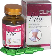 Viên Uống Slim Vita Hỗ Trợ Giảm Cân, Giảm Mỡ Thừa  Hộp 60 Viên