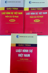 3 cuốn giáo trình hình sự đại học luật Hà Nội