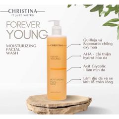 Sữa Rửa Mặt Christina Forever Young 300ml - Dưỡng ẩm Da Tươi Trẻ, Ngăn Ngừa Lão Hóa, Phù Hợp Mọi Loại Da