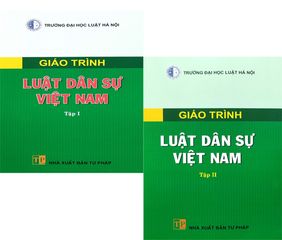 combo Giáo trình luật dân sự Việt Nam tập 1 và tập 2