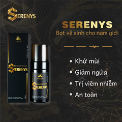 Bọt Vệ Sinh Khử Mùi Vùng Kín Nam Serenys 100ml - Hương Nước Hoa Nam Tính, Sạch Khuẩn, Duy Trì Độ Ẩm, Dịu Nhẹ Cho Da