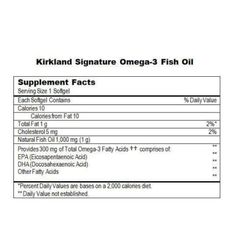 Viên uống dầu cá Kirkland Fish Oil 1000mg