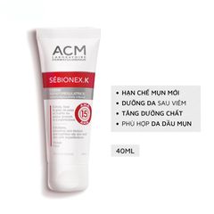 Kem Ngừa Mụn ACM Sebionex K Keratoregulating Cream 40mL