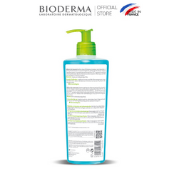 Gel Rửa Mặt Tạo Bọt Bioderma Sebium Gel Moussant 500ml - Giải Pháp Chăm Sóc Da Nhờn & Da Mụn, Không Chứa Xà Phòng
