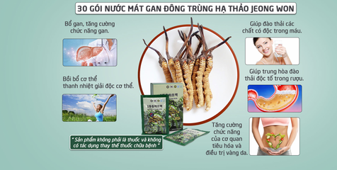 Nước Uống Đông Trùng Giúp Mát Gan Hovienia Cordyceps Drink