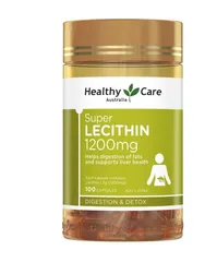 Healthy Care Super Lecithin 1200mg Mầm Đậu Nành Của Úc