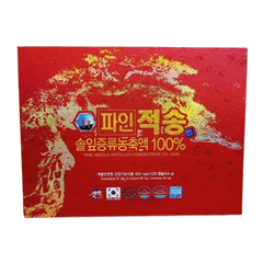 Viên uống tinh dầu thông đỏ Pine Jeok Song Gold Hàn Quốc - Hỗ trợ sức khỏe, miễn dịch, 120 viên dinh dưỡng tự nhiên