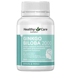 Bổ não Ginkgo Biloba Healthy Care 100 viên - Úc