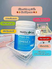 Viên Dầu Cá Fish Oil 1000mg Omega-3 - Healthy Care Hỗ Trợ Tim Mạch, Mắt và Da Khỏe Mạnh từ Úc