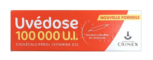 Vitamin D liều cao 1 ống dùng cho 3 tháng - Uvedose