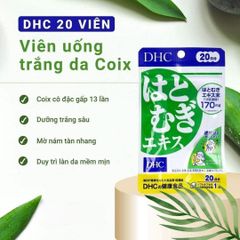 Viên uống trắng da Coix Nhật Bản DHC - 20 viên (20 ngày) - Chiết xuất thiên nhiên, làm trắng da, dưỡng ẩm, chống lão hóa