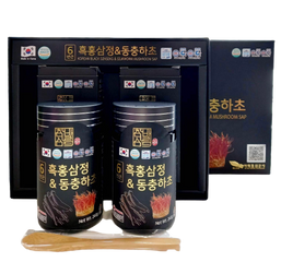 Cao Hắc Sâm Đông Trùng Hạ Thảo Chambarunsam Hàn Quốc Set 2 Lọ 240g - Tăng Cường Sức Đề Kháng, Bồi Bổ Toàn Diện, Quà Tặng Sang Trọng