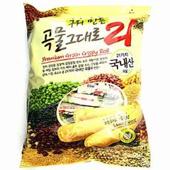 Bánh Cuộn Giòn 21 Vị Ngũ Cốc Nhân Phô Mai gói 500g Gaemi Food Hàn Quốc