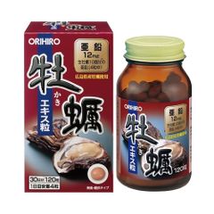 Viên Hàu Tươi Orihiro 120 viên - Tăng Cường Sinh Lý, Cải Thiện Tinh Trùng, Hỗ Trợ Sức Khoẻ Nam Giới, Xuất Xứ Nhật Bản
