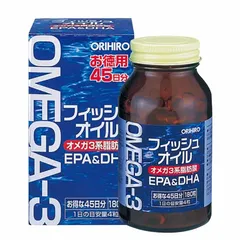 Viên uống Omega 3 Orihiro hộp 180 viên - Nhật Bản