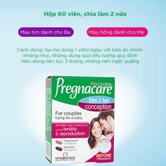 Viên uống hỗ trợ thụ thai Pregnacare Him & Her - Vitabiotics