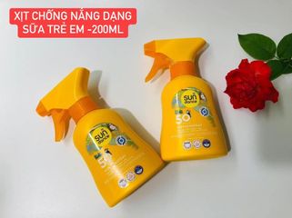 Xịt Chống Nắng Trẻ Em SPF 50 Nội Địa Đức - Sundance, Dạng Xịt Thẩm Thấu Nhanh, Bảo Vệ Da Nhạy Cảm, Nước, Không Mùi, 200ml