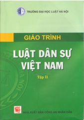 giáo trình luật dân sự Việt Nam tập 2 – trường đại học luật hà nội