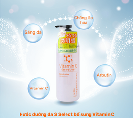 Nước Dưỡng Da Giúp Dưỡng Ẩm S Select Vitamin C Skin Lotion 500ml