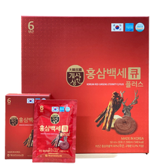 Nước hồng sâm nhung hươu linh chi Q-Plus Hàn Quốc hộp 30 gói x 50ml
