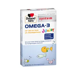 Omega 3 Doppelherz dạng kẹo ngậm, nhai bổ não, mắt 60 viên