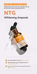 Tinh Chất Ahohwa Whitening Ampoule NTG Dưỡng Trắng Da, Mờ Thâm Nám 30ml - Serum Hàn Quốc Chống Sạm Đen, Đều Màu Da